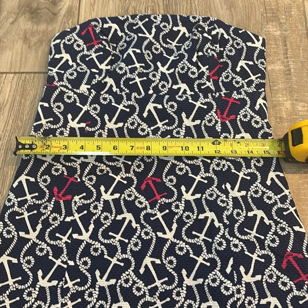 Lilly Pulitzer nautical strapless dress in size 8. Excellent condition - Picture 8 of 9
